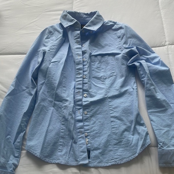 Lee womens blue button down with collar size small - Picture 1 of 2